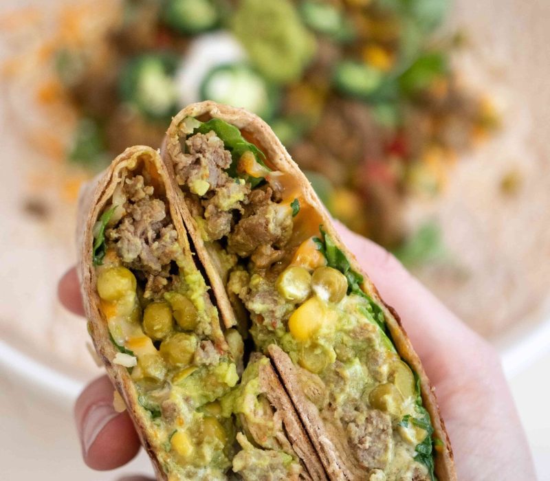 pittige Mexicaanse volkorenwrap