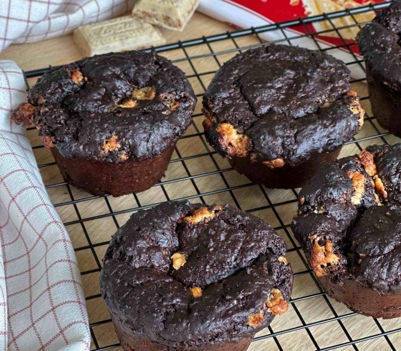 Eiwitrijke brownies - gezonde proteine snack