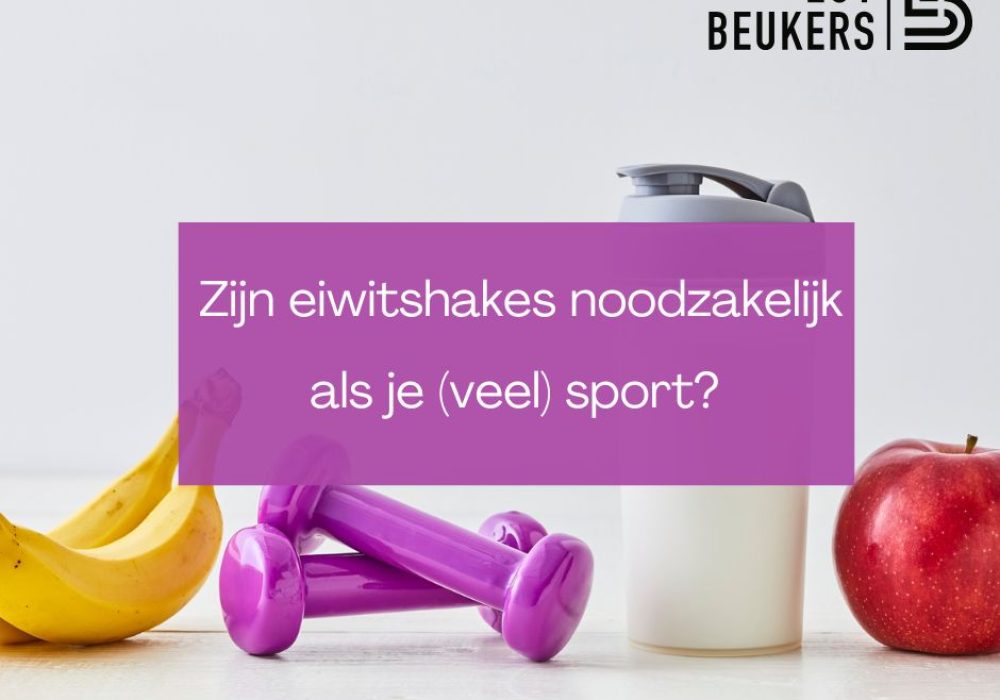 Zijn eiwitshakes noodzakelijk als je (veel) sport