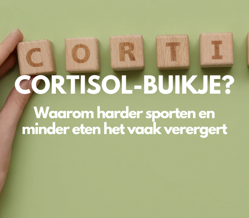 Cortisol-buikje? Waarom harder sporten en minder eten het vaak verergert